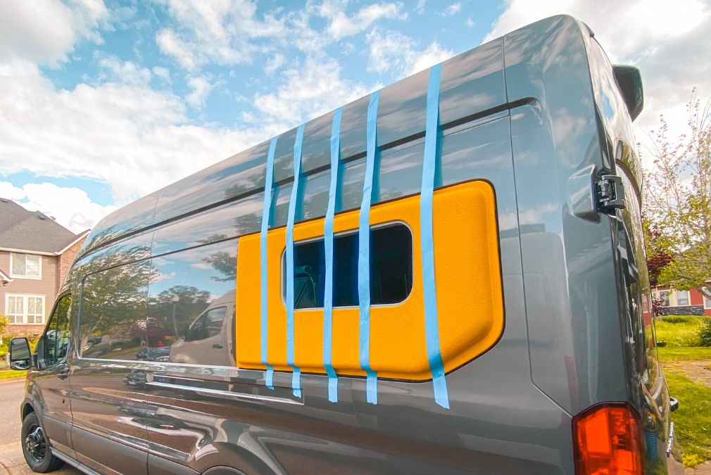 diy campervan flare install