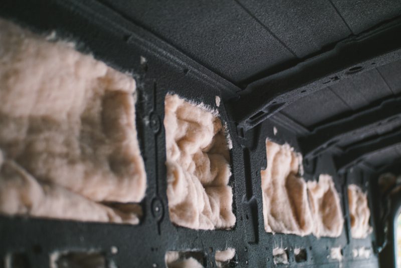 Havelock Wool Installed for Van Insulation