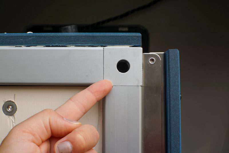 recommended fastener for 80/20 van building: three way corner connector
